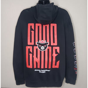 Technoblade Adult 2XL Hoodie Memorial Sweatshirt Pig King Minecraft Gamer
